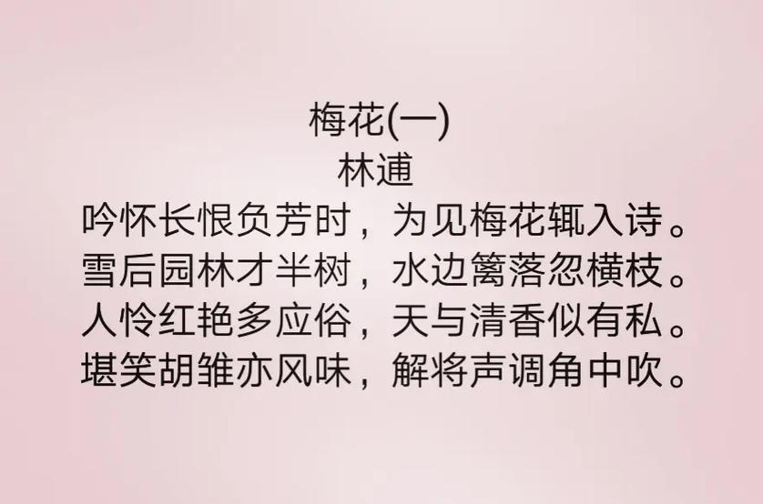 关于梅花诗的最新正版内容，探索梅花诗的魅力与奥秘
